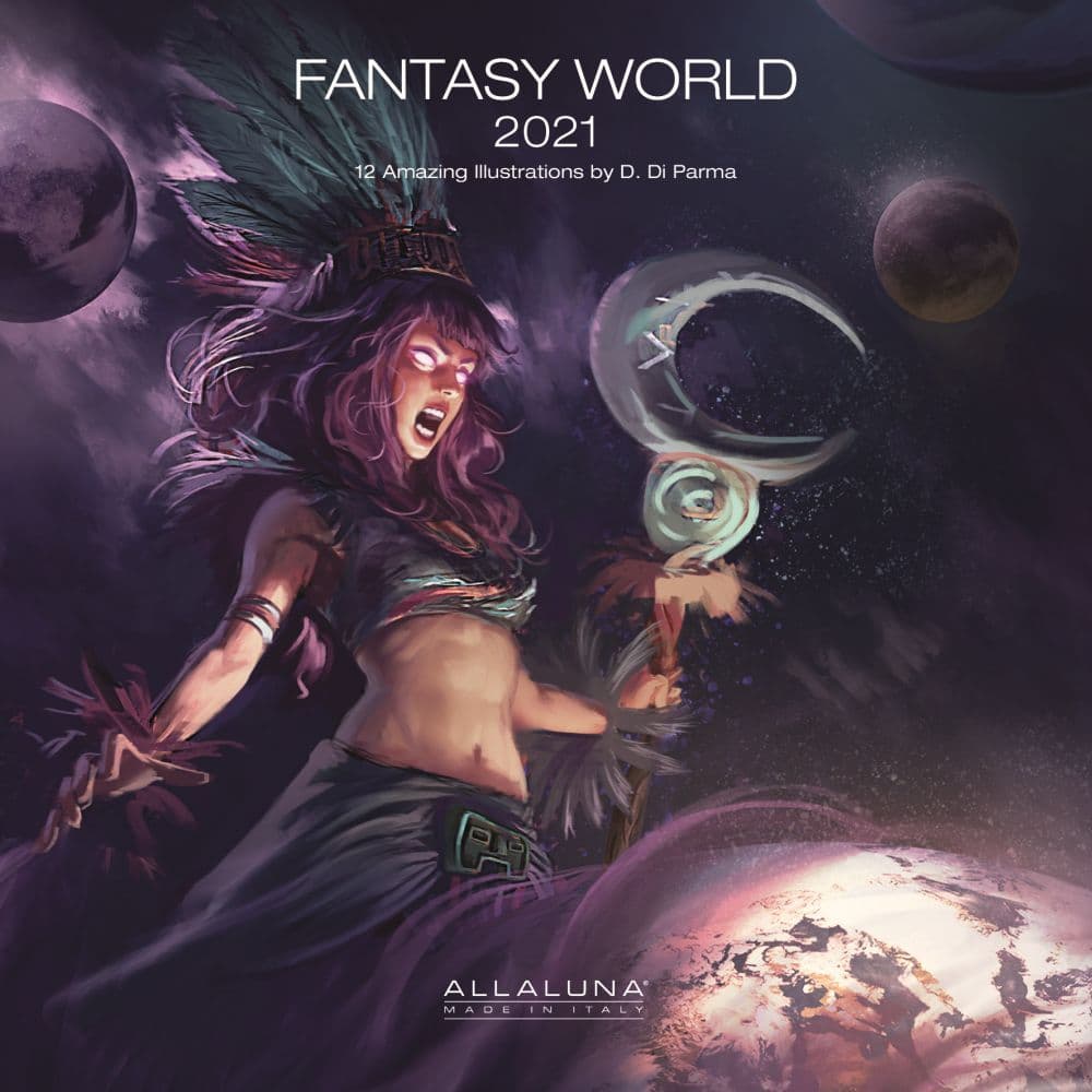 2021 Fantasy World Di Parma Alla Luna Wall Calendar