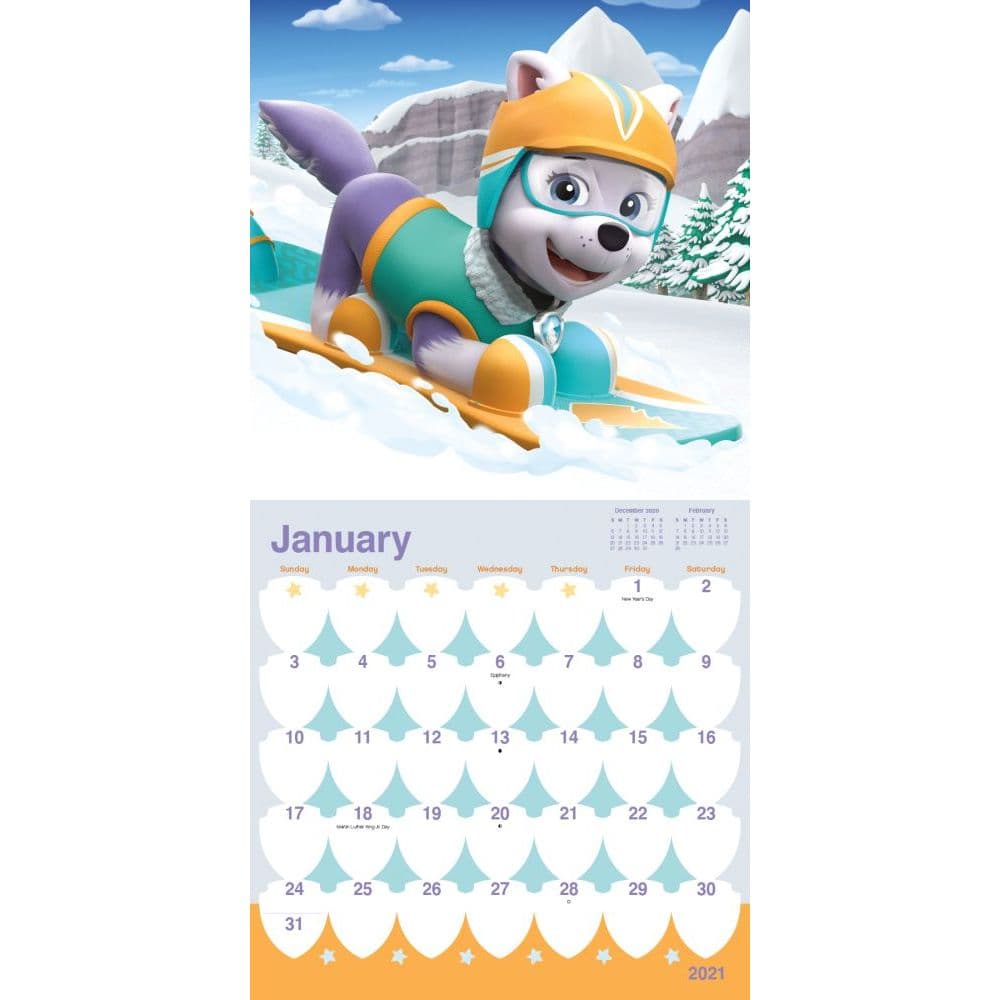 Paw Patrol Wall Calendar