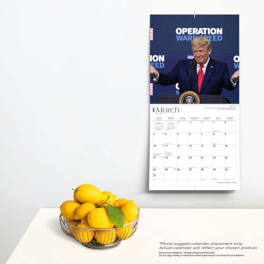 Trump President 2024 Wall Calendar Alternate Image 3