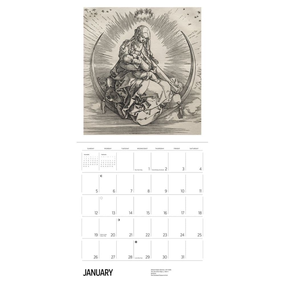 Albrecht Durer 2025 Wall Calendar Alt2