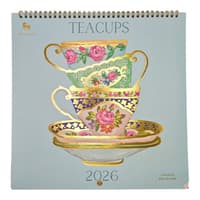 image Teacups 2026 Spiral Wall Calendar Main Product Image