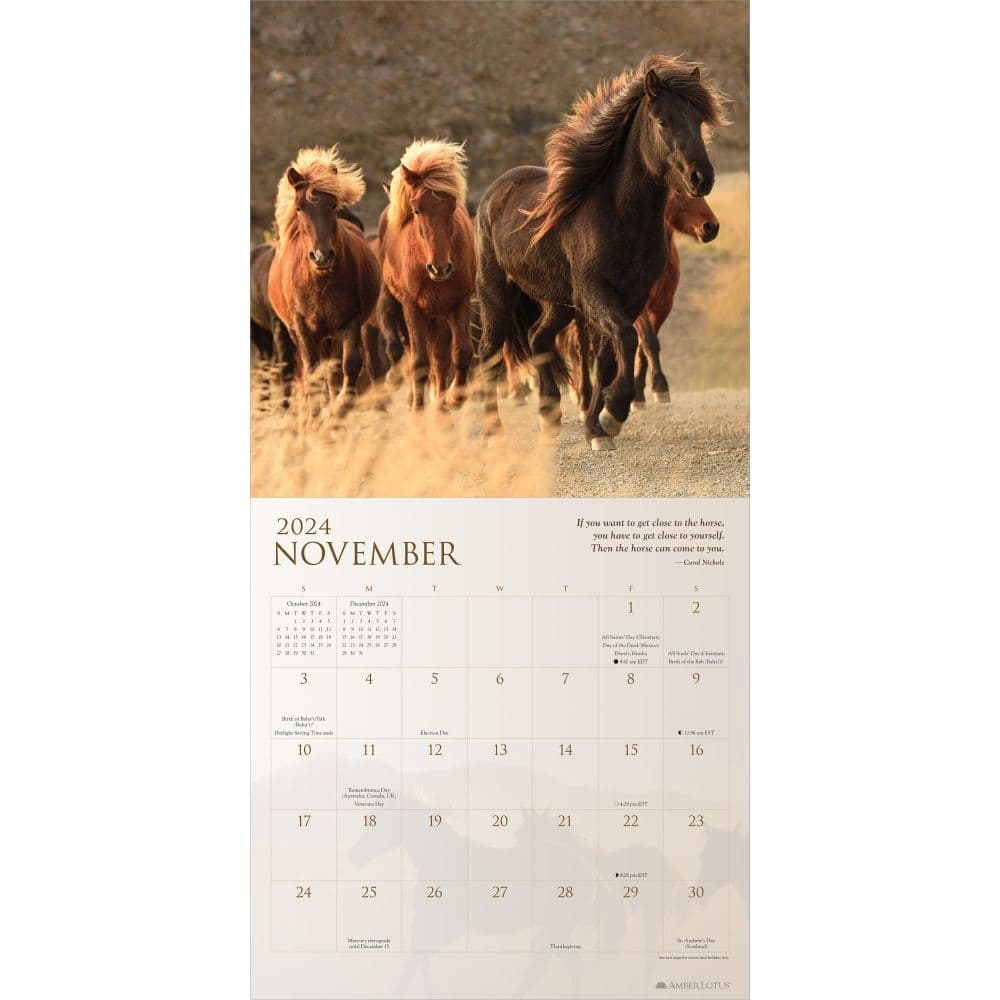 Horses Spirit 2024 Wall Calendar Second Alternate Image width=&quot;1000&quot; height=&quot;1000&quot;