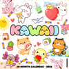 image Kawaii 2026 Wall Calendar Main Image