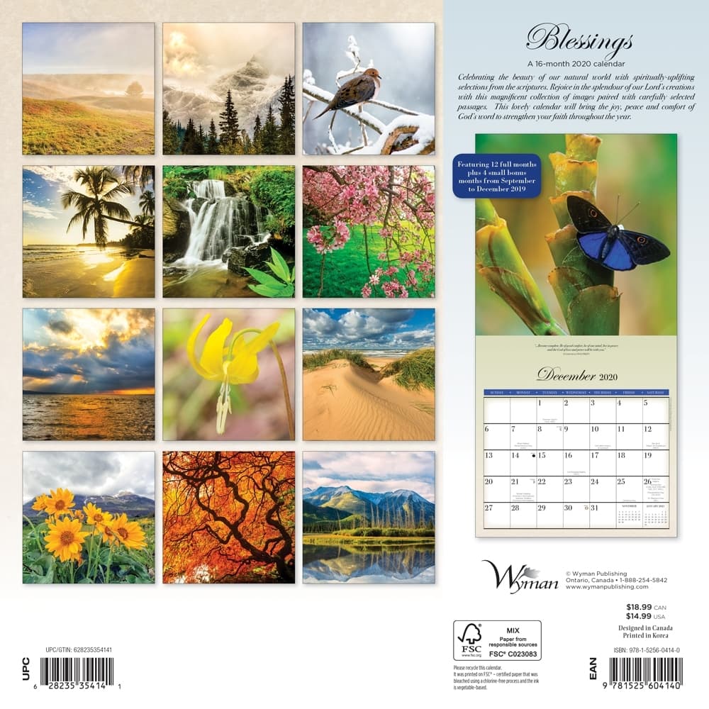 Blessings Wall Calendar