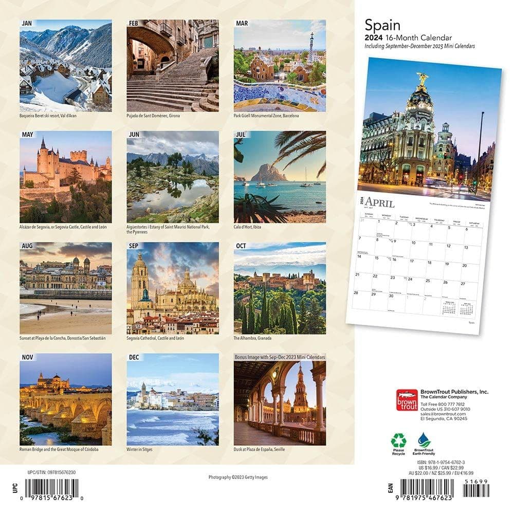Spain 2024 Wall Calendar First Alternate Image width=&quot;1000&quot; height=&quot;1000&quot;