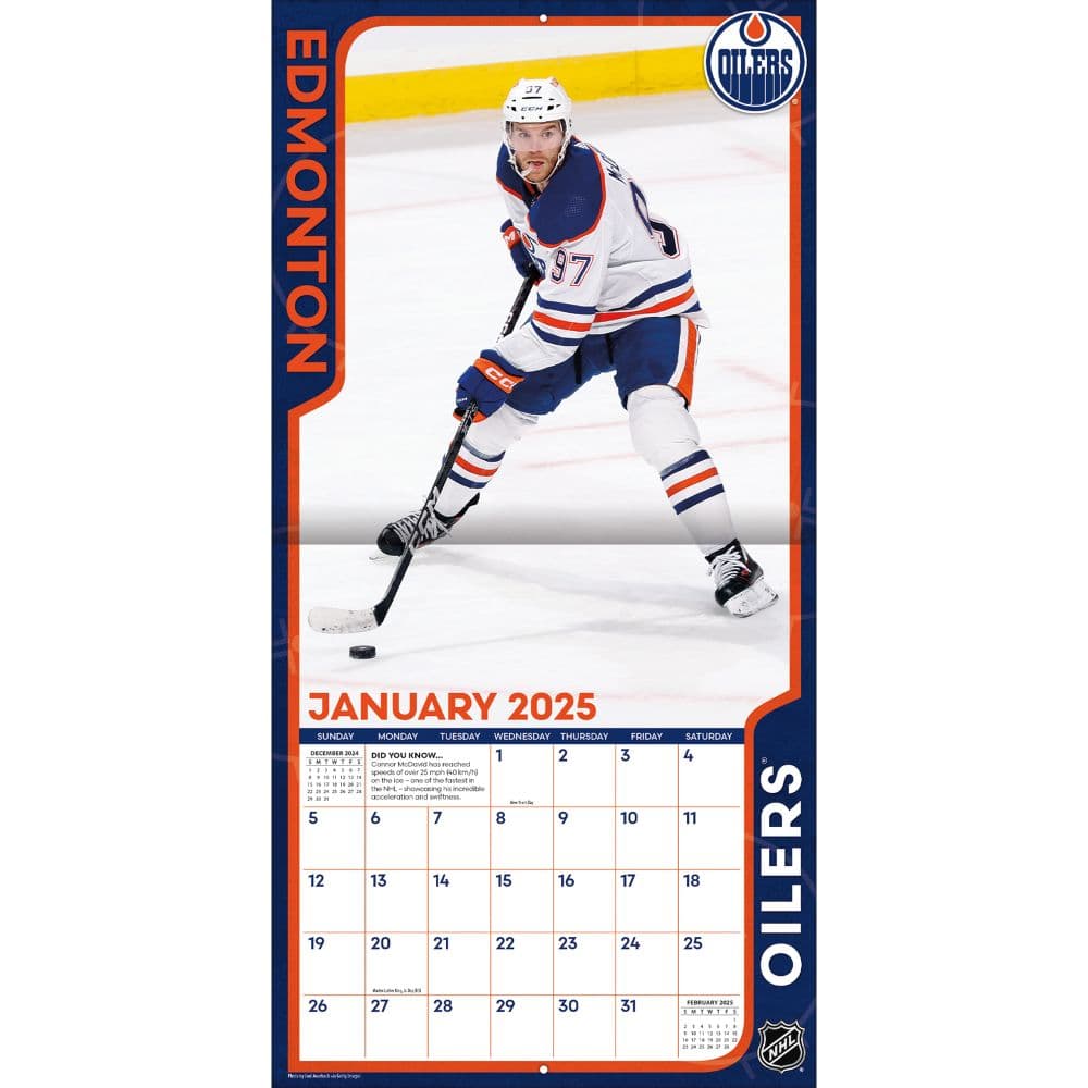 NHL Connor McDavid 2025 Wall Calendar Second Alternate Image width=&quot;1000&quot; height=&quot;1000&quot;