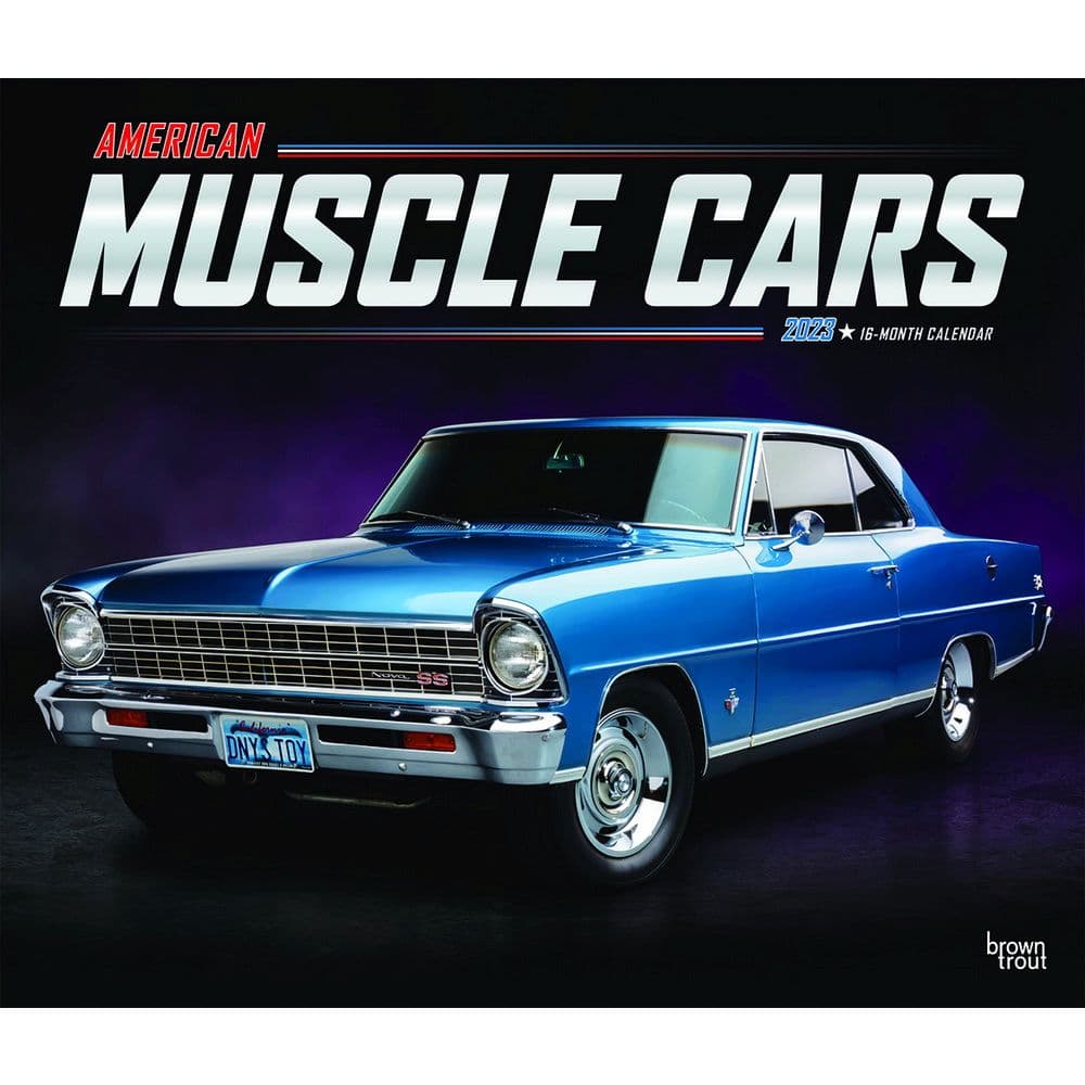 American Muscle Cars 2023 Wall Calendar - Calendars.com