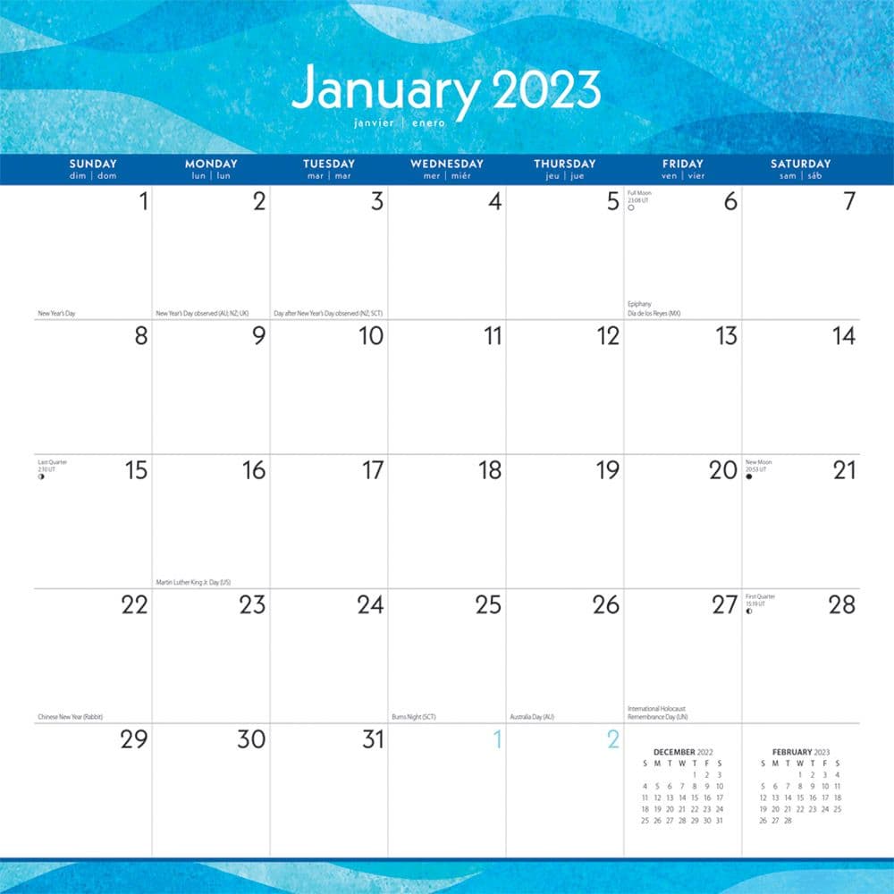 Seaside Currents 2023 Wall Calendar - Calendars.com