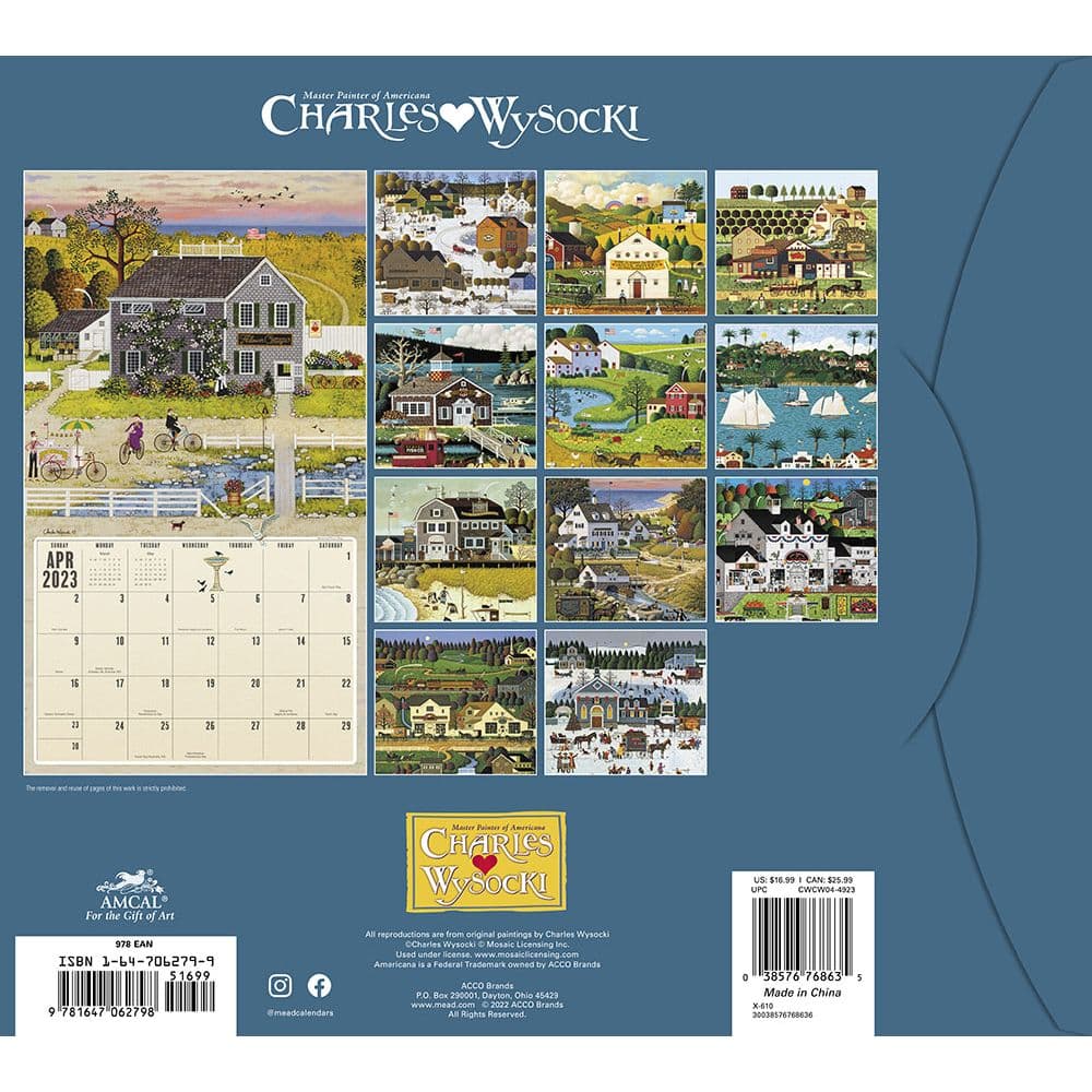 Wysocki Americana 2023 Wall Calendar - Calendars.com Wysocki Americana 2023 Wall Calendar - Calendars.com