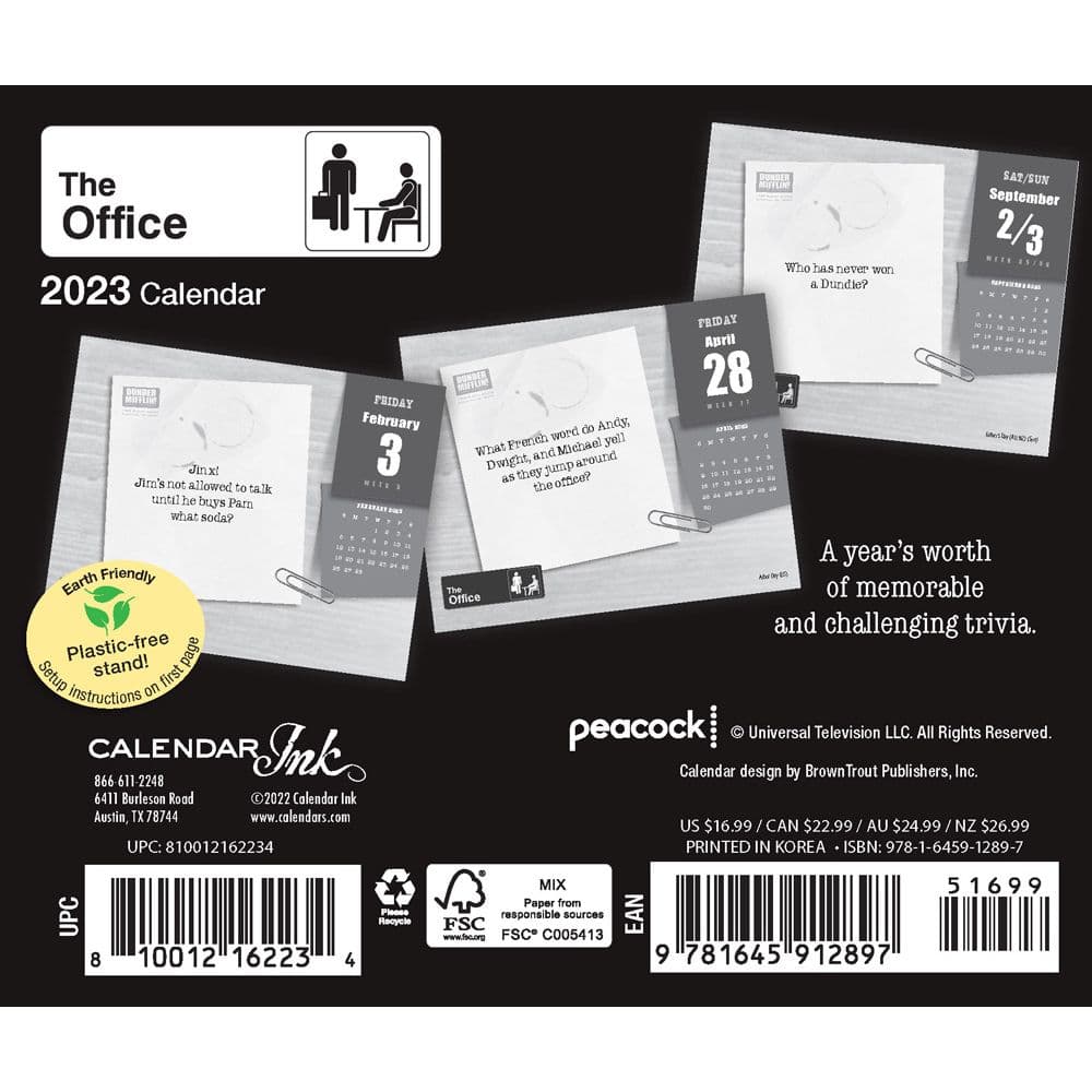 The Office 2023 Desk Calendar 2023 Printable Calendar