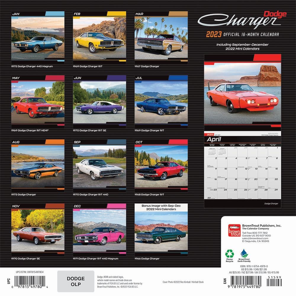 Dodge 2023 Wall Calendar Calendars dodge-2023-wall-calendar-calendars