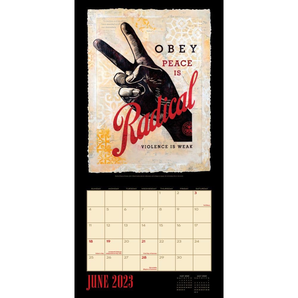 Shepard Fairey 2023 Wall Calendar