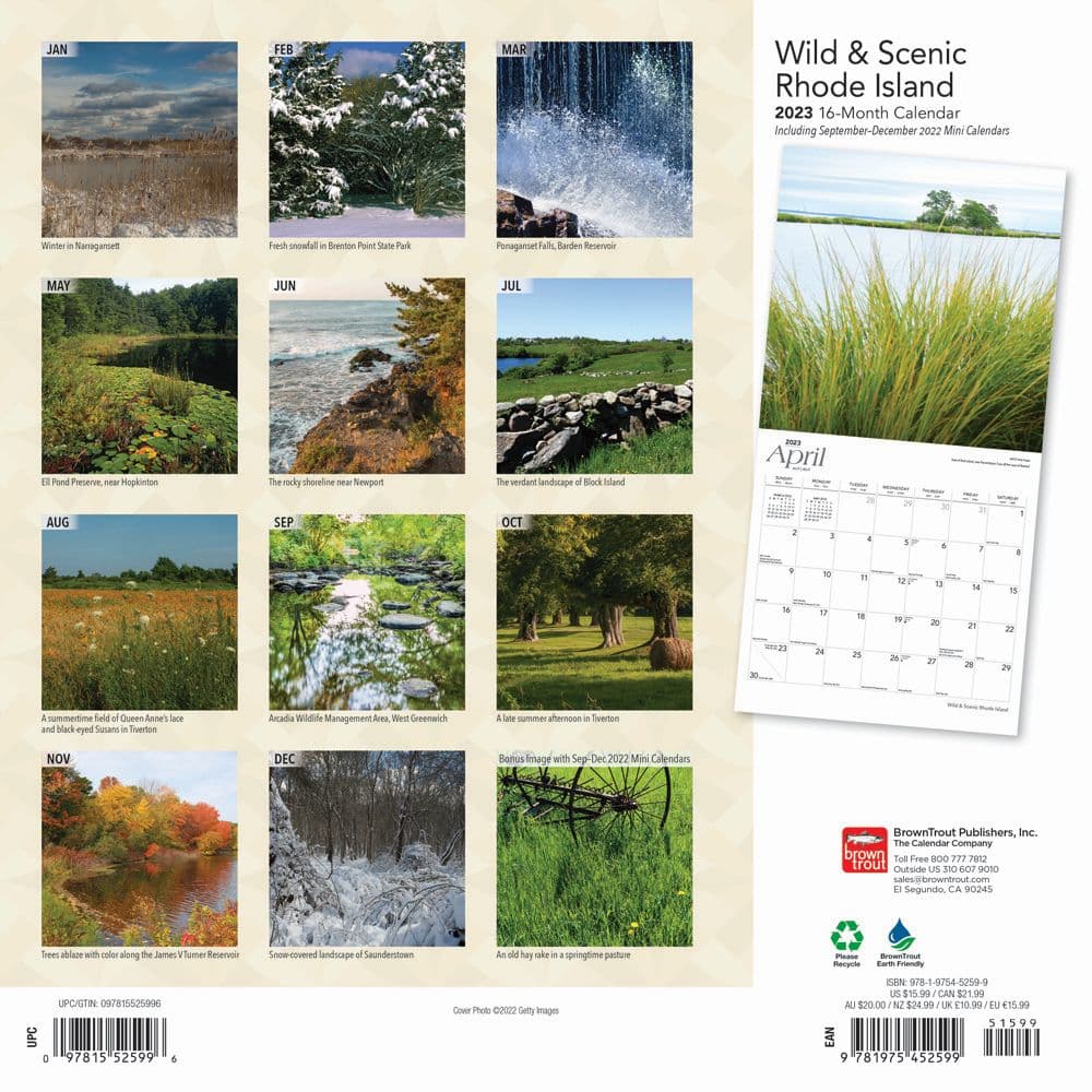 Rhode Island 2023 Calendar - Calendars.com