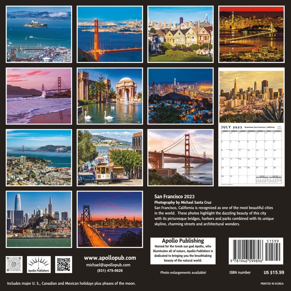 San Francisco 2023 Wall Calendar - Calendars.com