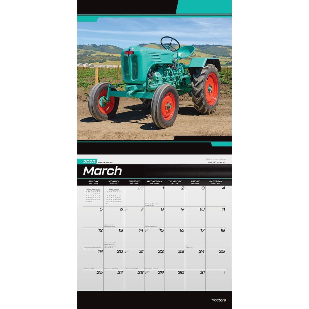 Tractors 2023 wall Calendar - Calendars.com
