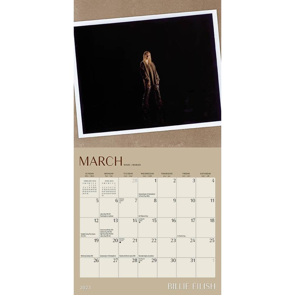 Billie Eilish 2023 Mini Wall Calendar - Calendars.com