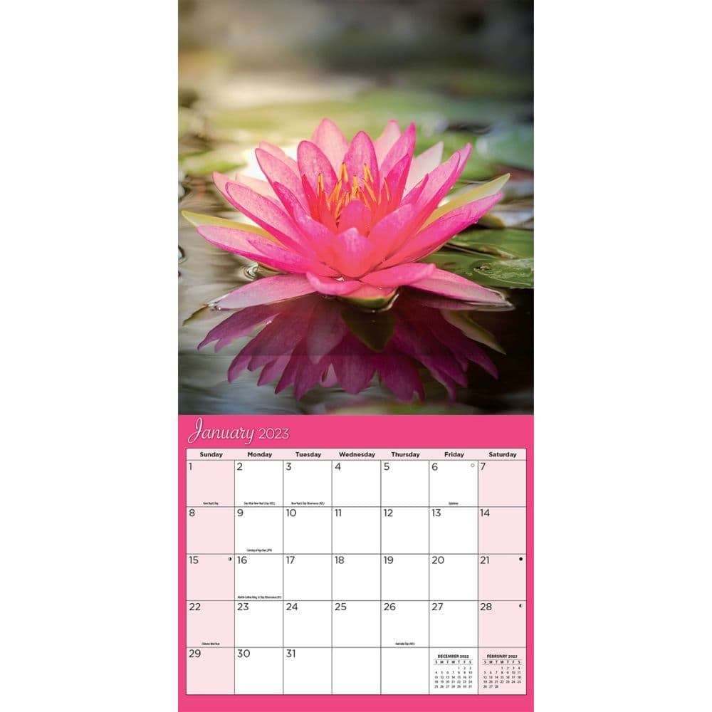 Flowers 2023 Mini Wall Calendar Second Alternate  Image width=&quot;1000&quot; height=&quot;1000&quot;