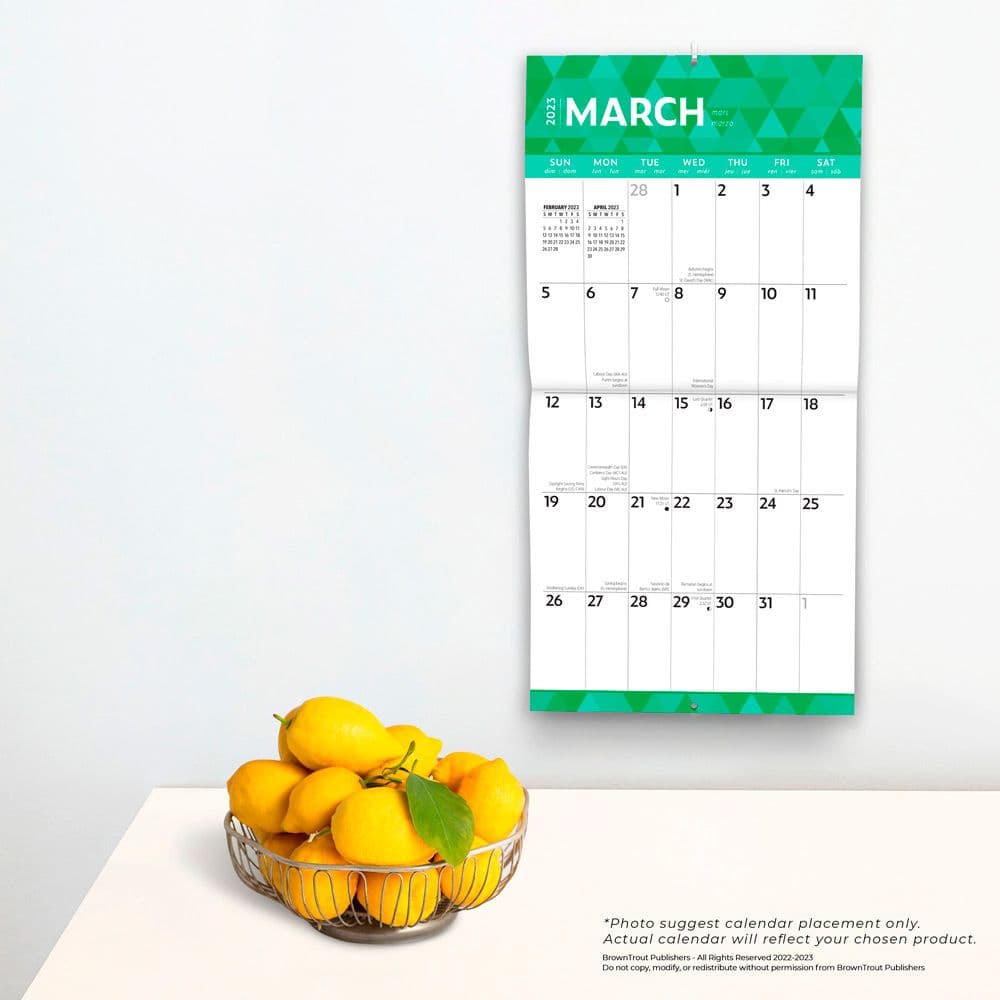 Large Print 2023 Square Wall Calendar - Calendars.com