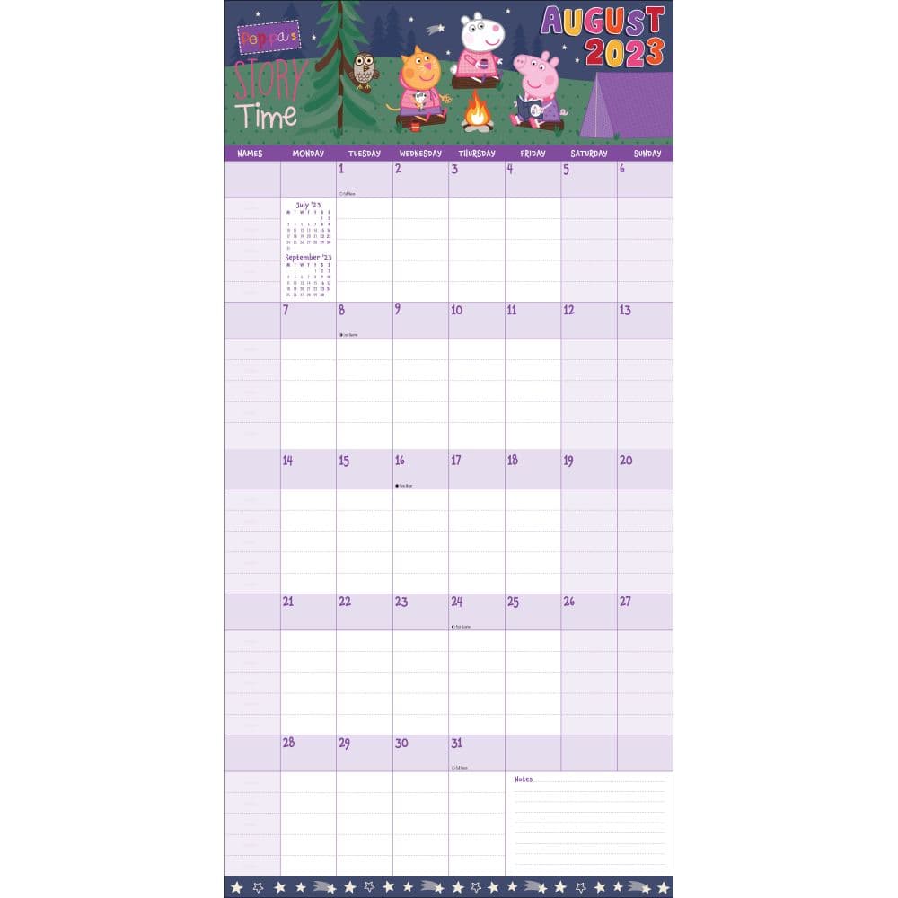 Peppa Pig 2022 2023 Family Calendar - Calendars.com Peppa Pig 2022 2023 Family Calendar - Calendars.com