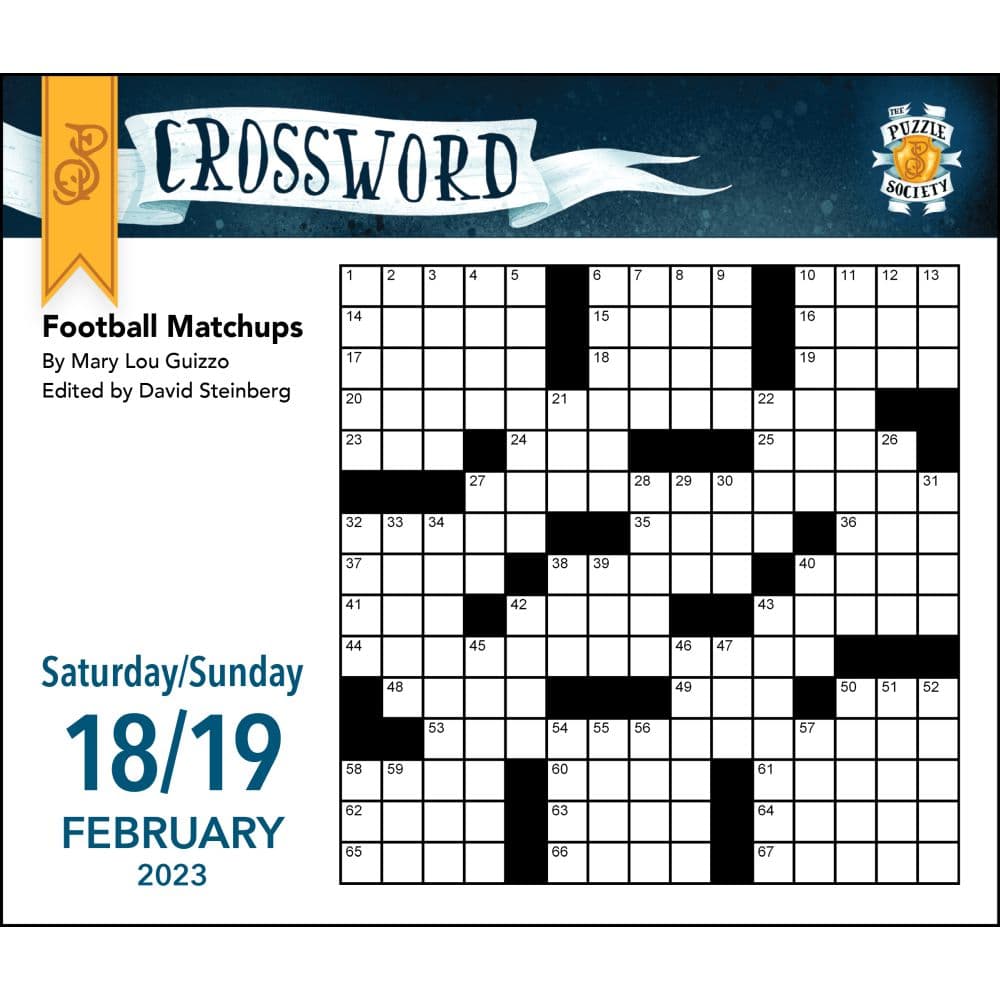 PZ Society Crossword 2023 Desk Calendar - Calendars.com