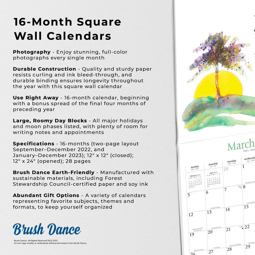Live with Intention 2023 Wall Calendar - Calendars.com