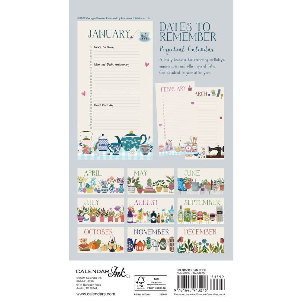 Dates To Remember Perpetual Wall Calendar Fourth Alternate  Image width=&quot;1000&quot; height=&quot;1000&quot;