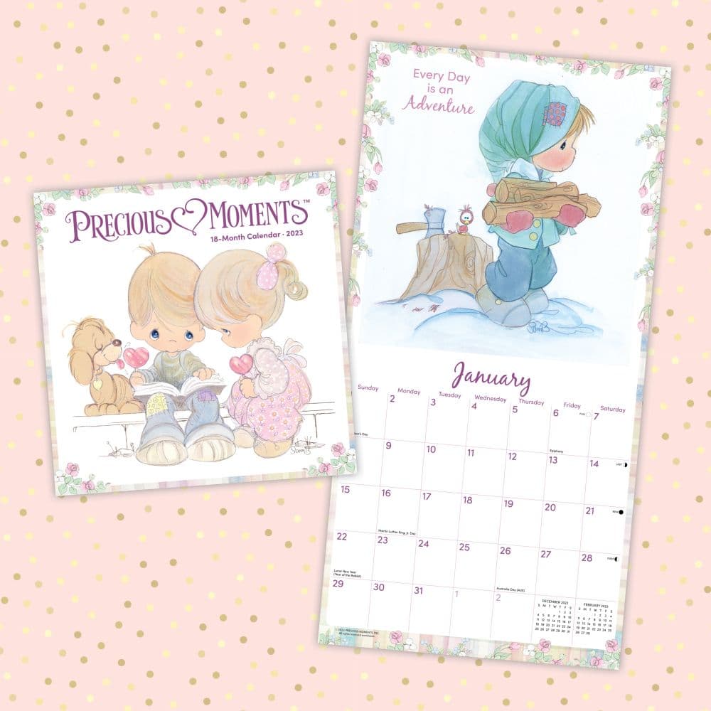 Precious Moments 2023 Wall Calendar Printable Word Searches