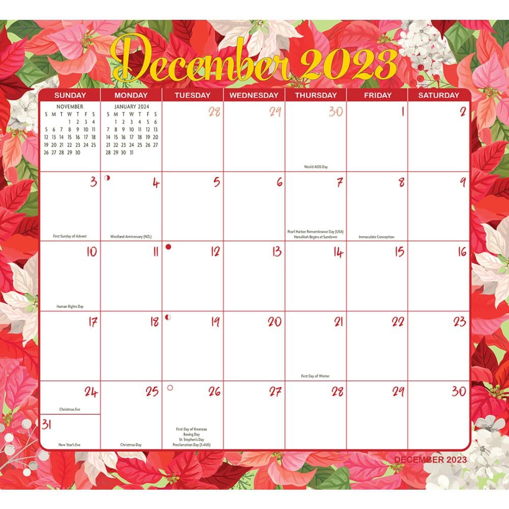 Floral Jumbo Magic Grip 2023 Wall Calendar Calendars Floral Jumbo Magic Grip 2023 Wall Calendar Calendars