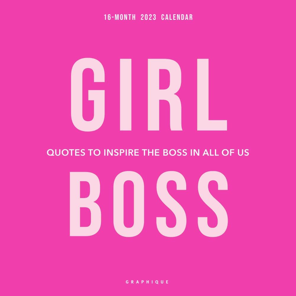 Girl Boss 2023 Wall Calendar - Calendars.com