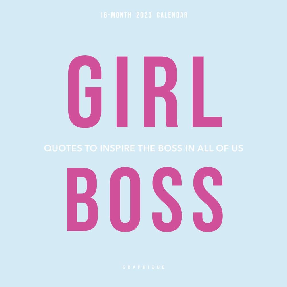 Girl Boss 2023 Mini Wall Calendar - Calendars.com