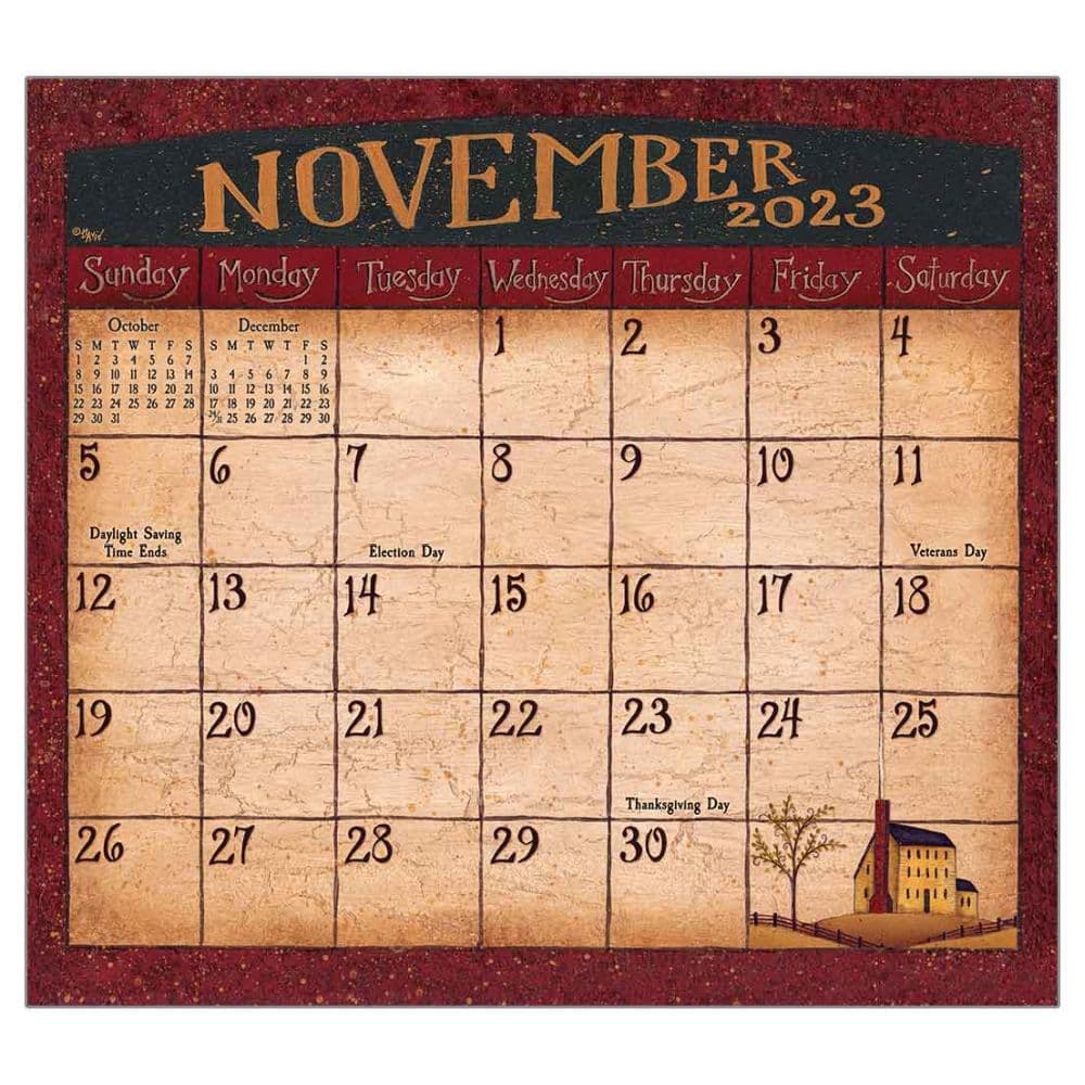 Folk Art by David 2023 Wall Calendar - Calendars.com