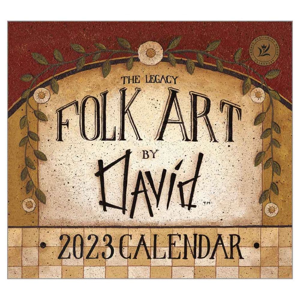Folk Art by David 2023 Wall Calendar - Calendars.com