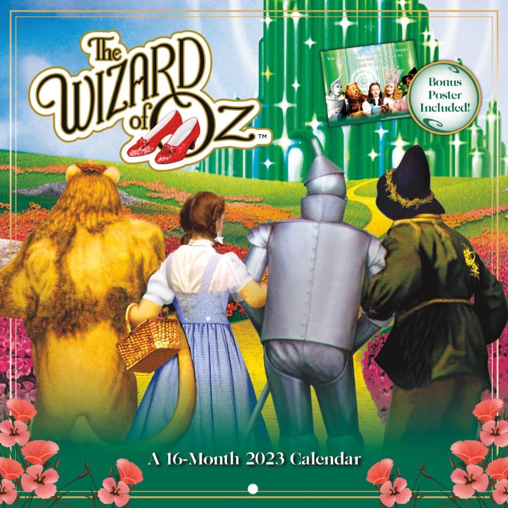 Wizard of Oz 2023 Wall Calendar - Calendars.com