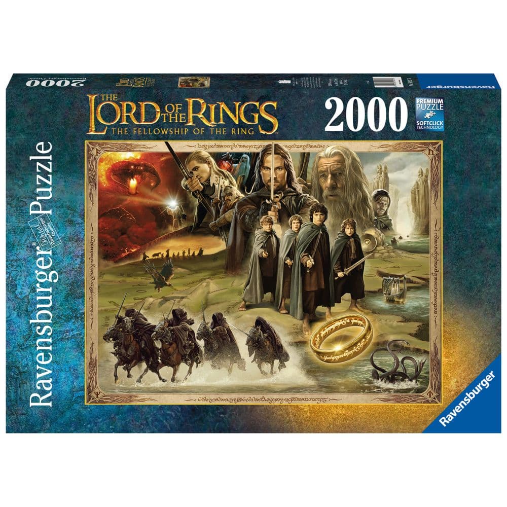 Lord of the Rings Fellowship 2000 Piece Puzzle Main  Image width="1000" height="1000"