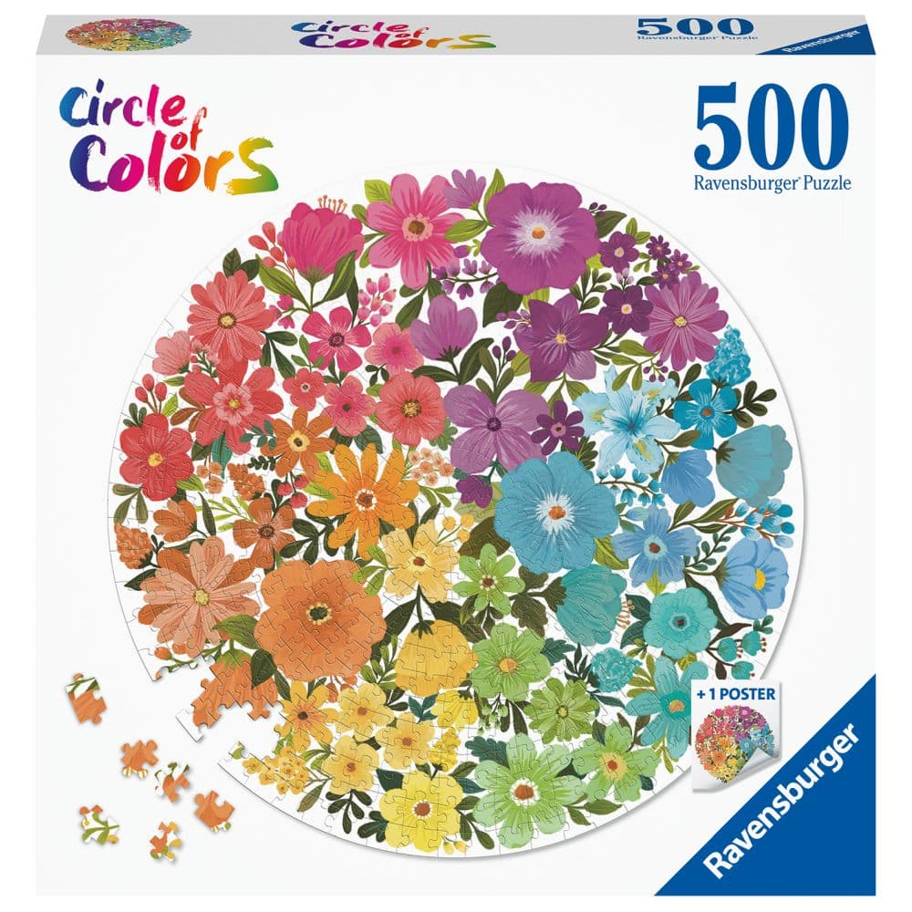 EAN 4005556171675 product image for Circle of Colors 500 Piece Round Puzzle Flower | upcitemdb.com