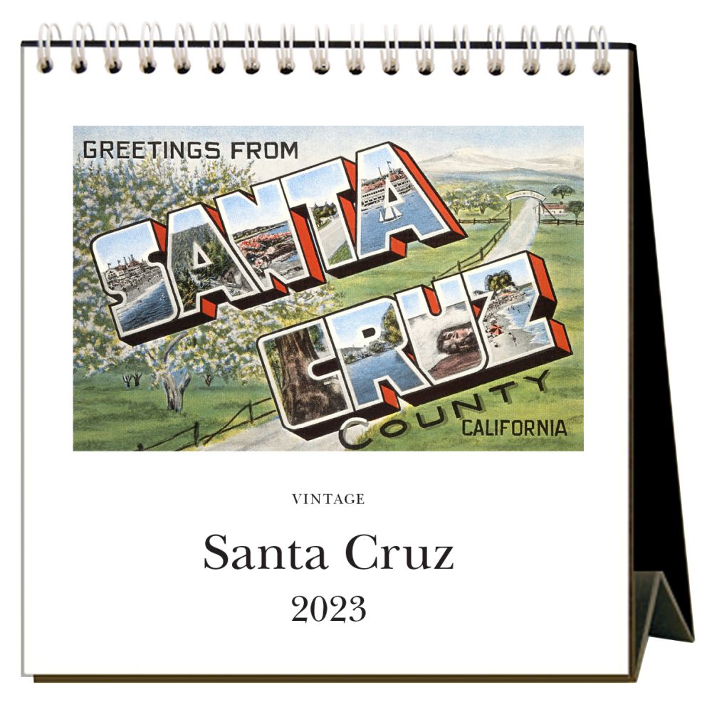 Santa Cruz Nostalgic 2023 Easel Calendar