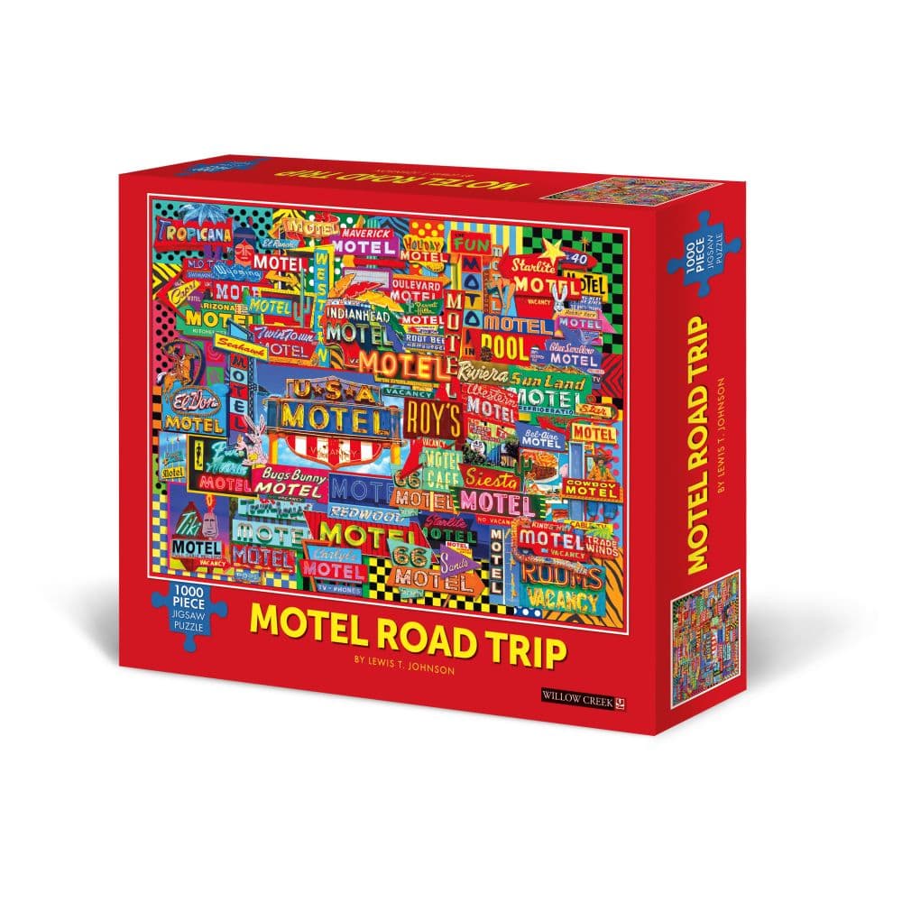 Motel Road Trip 1000 Piece Puzzle Main  Image width=&quot;1000&quot; height=&quot;1000&quot;