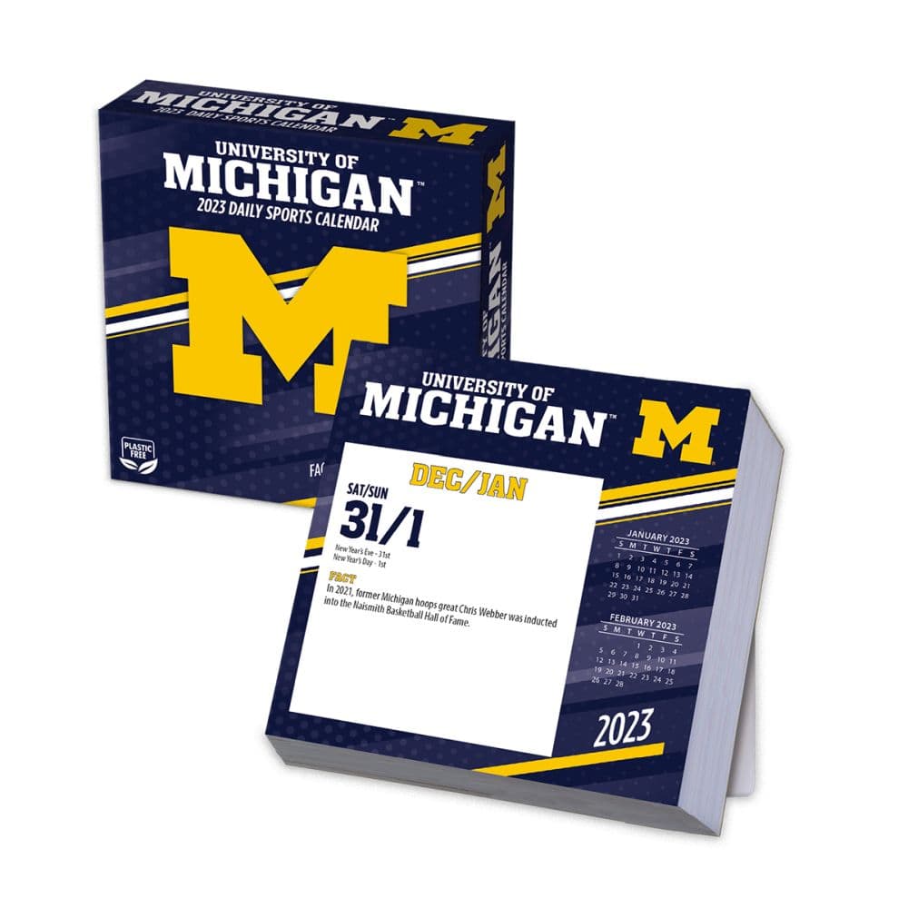 Michigan Wolverines 2023 Desk Calendar - Calendars.com