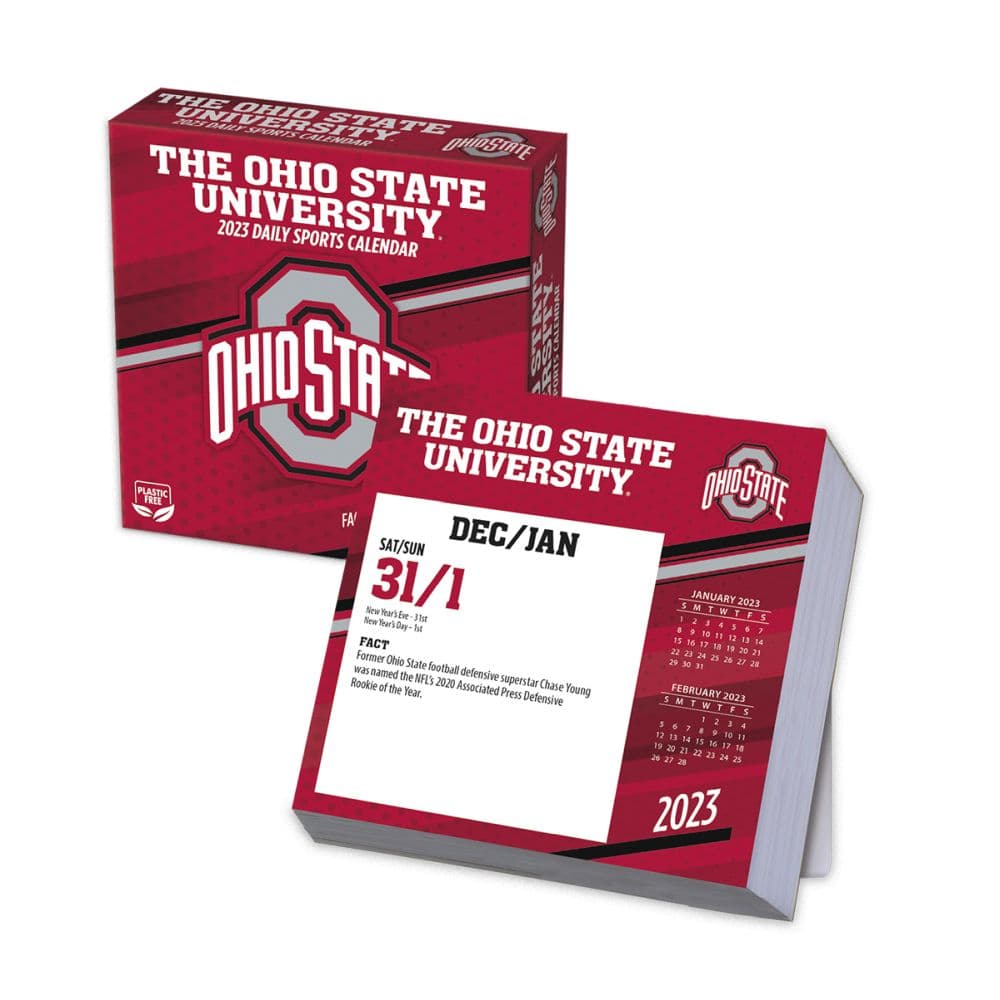Ohio State Buckeyes 2023 Desk Calendar - Calendars.com
