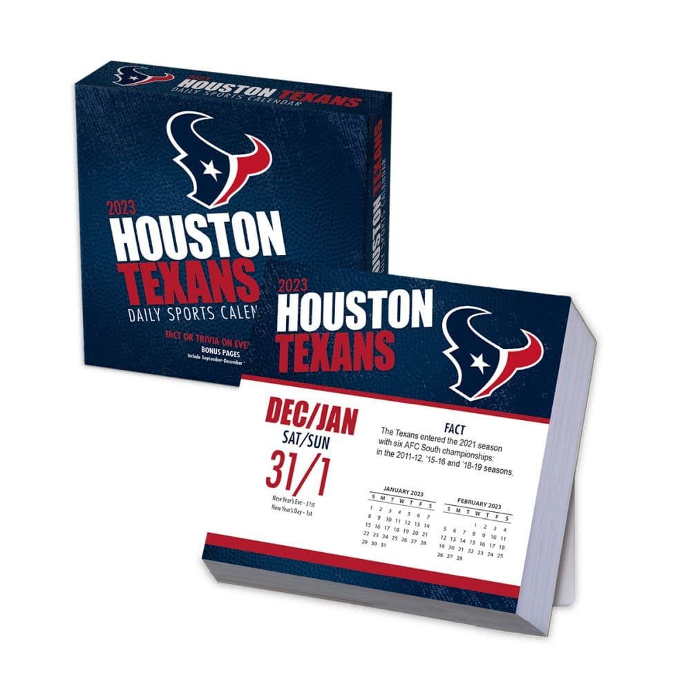 Houston Texans 2022 Box Calendar