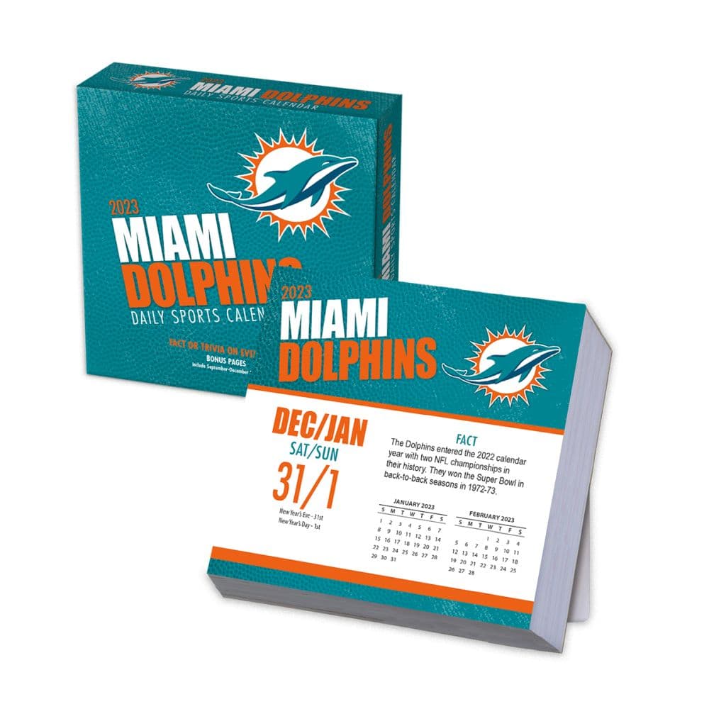 Miami Dolphins 2022 Box Calendar