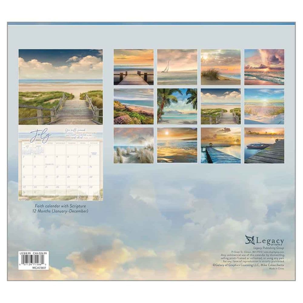 Seaside Serenity 2023 Wall Calendar - Calendars.com