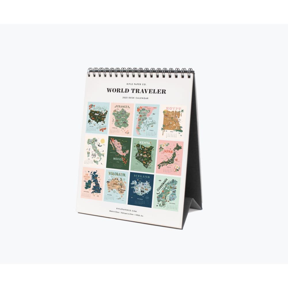 World Traveler 2023 Desk Calendar - Calendars.com