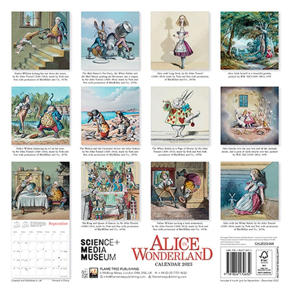 Alice In Wonderland 2023 Wall Calendar - Calendars.com alice-in-wonderland-2023-wall-calendar-calendars-com