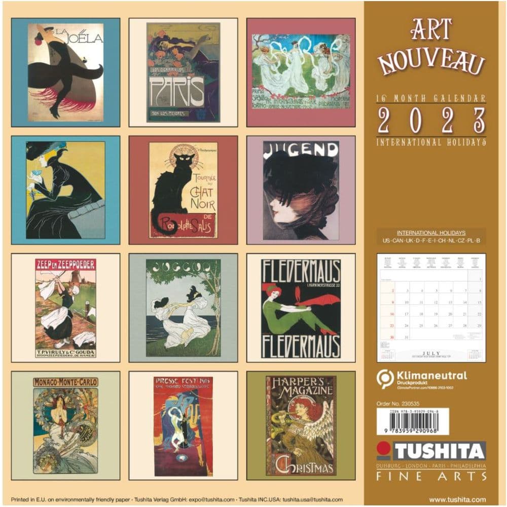 art-nouveau-2023-wall-calendar-calendars-com