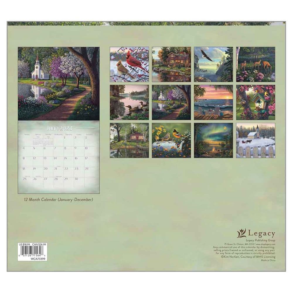 Peace and Tranquility 2023 Wall Calendar - Calendars.com