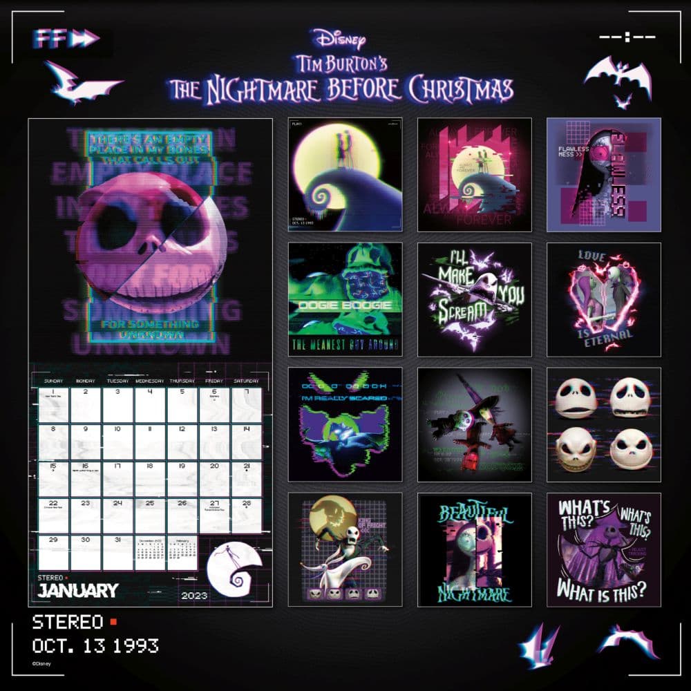 Nightmare Before Christmas Calendar - Calendars.com