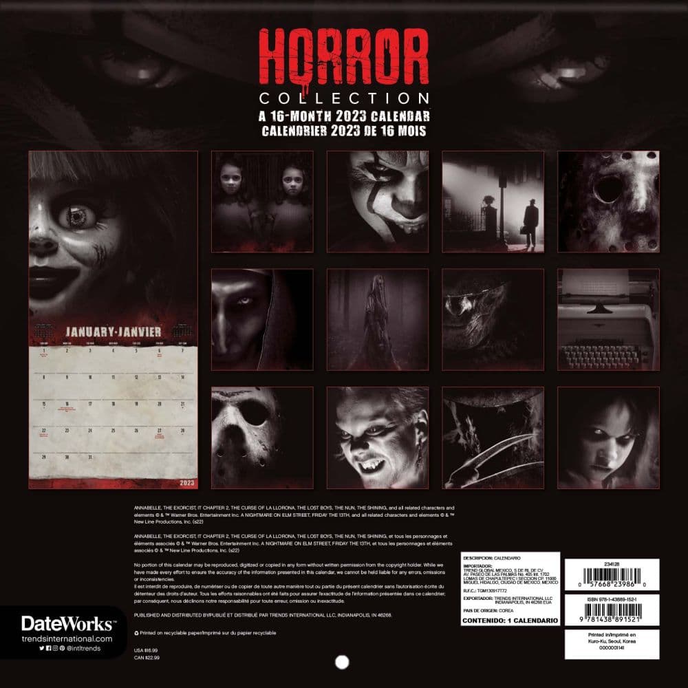 horror-collection-french-2023-wall-calendar-calendars-com