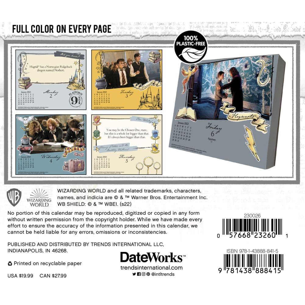 Harry Potter 2023 Desk Calendar - Calendars.com