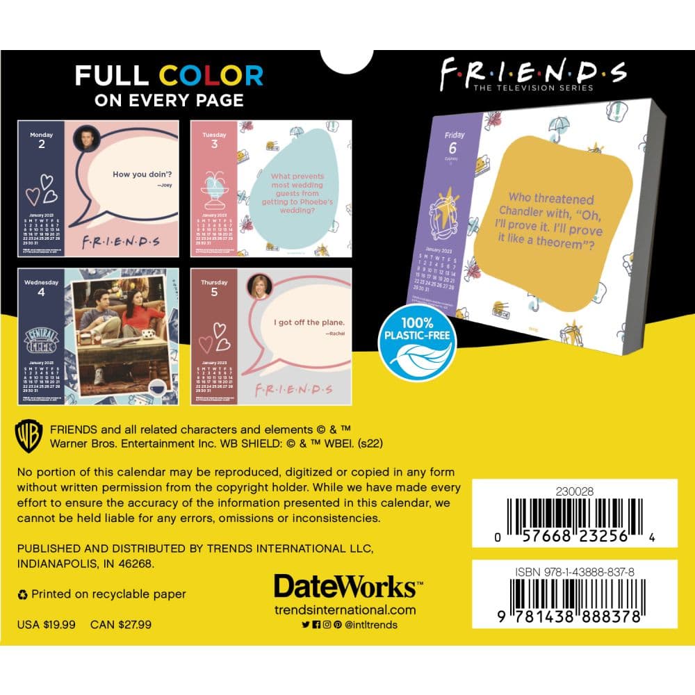 Friends 2023 Desk Calendar - Calendars.com Friends 2023 Desk Calendar - Calendars.com